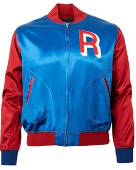 Seattle Rainiers Full Zip Satin Color Block Jacket