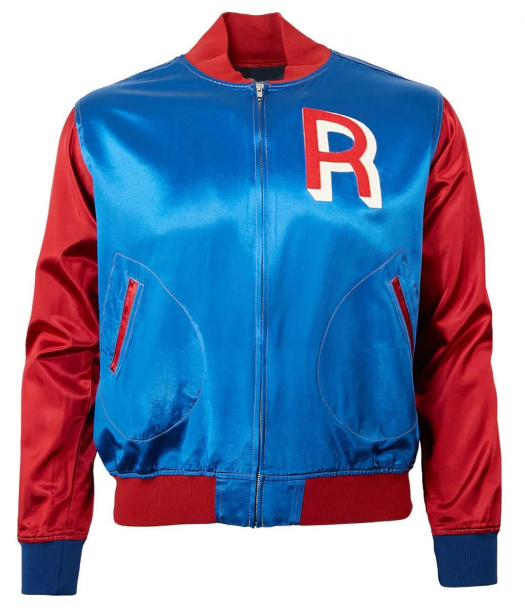 Seattle Rainiers Full Zip Satin Color Block Jacket