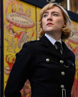 See How They Run Saoirse Ronan Black Jacket