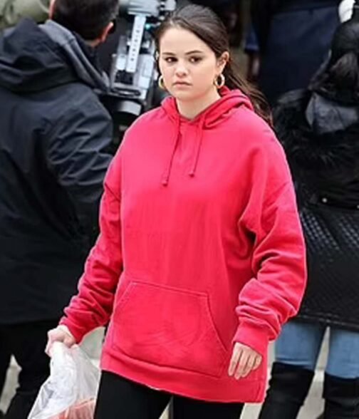 Only Murders in the Building Selena Gomez Pullover Pink Hoodie - Image 3