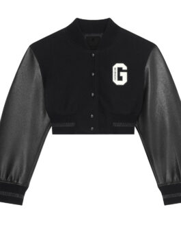 Chrishell Stause Selling Sunset Cropped Varsity Jacket