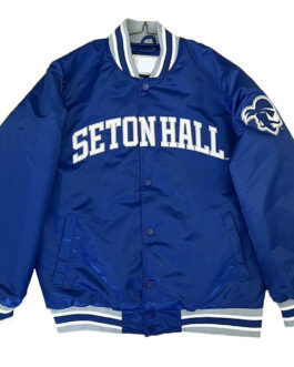Seton Hall Pirates Blue Satin Jacket