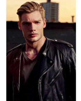 Shadowhunters Dominic Sherwood Black Leather Jacket