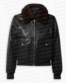 A Murder at the End of the World Alice Braga Leather Jacket