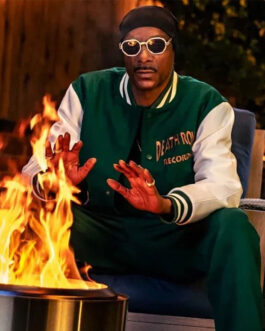 Death Row Records Snoop Dogg Green Varsity Jacket