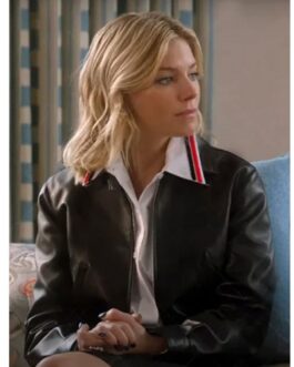 Anatomy of a Scandal Sienna Miller Black Leather Jacket