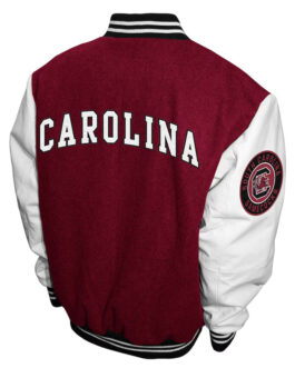 South Carolina Gamecocks Graduate Garnet and White Varsity Jacket