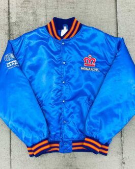 London Monarchs 1992 Spellout Bomber Jacket
