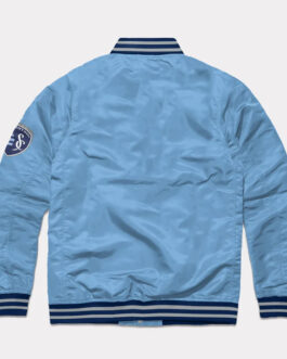 Sporting Kansas City Powder Blue Varsity Satin Jacket