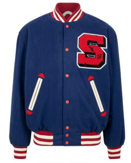 Stadium Team Navy Varsity Wool Jacket