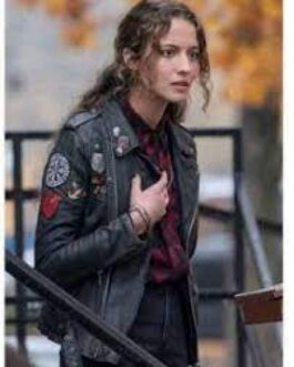 The Republic of Sarah Stella Baker Black Leather Jacket