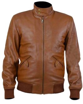 Boyd Holbrook Narcos Brown Leather Jacket