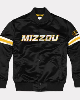 Missouri Tigers Striped Black Bomber Jacket