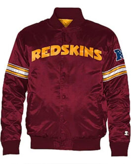 Striped Washington Redskins Satin Jacket