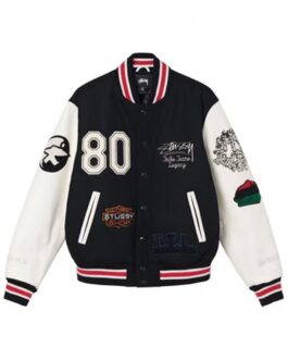 Varsity Denim Tears X Our Legacy TTL Black and White Jacket