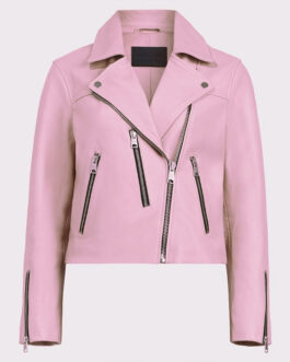 Girls5eva S01 Busy Philipps Pink Leather Jacket