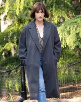 Suspicion Elizabeth Henstridge Grey Wool Coat