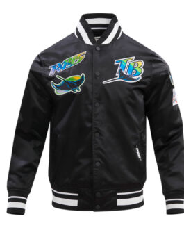 Tampa Devil Rays Retro Classic Rib Satin Jacket