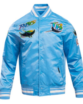 Tampa Devil Rays Retro Classic Rib Satin Jacket