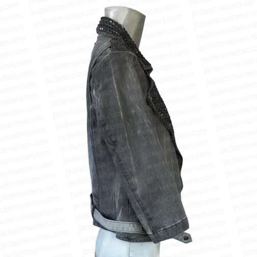 Gossip Girl Season 3 Taylor Momsen Gray Denim Jacket - Image 6