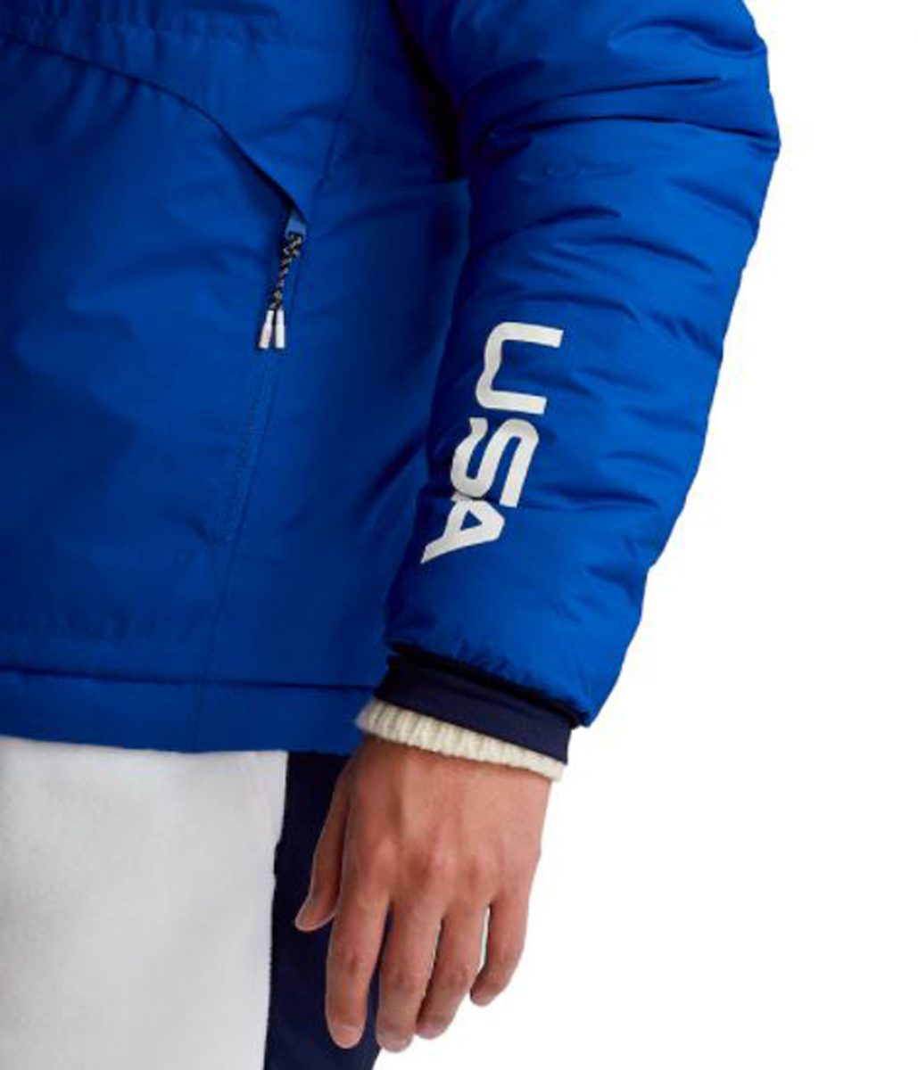 Team Usa Villagewear Royal Blue Hooded Jacket - Image 4