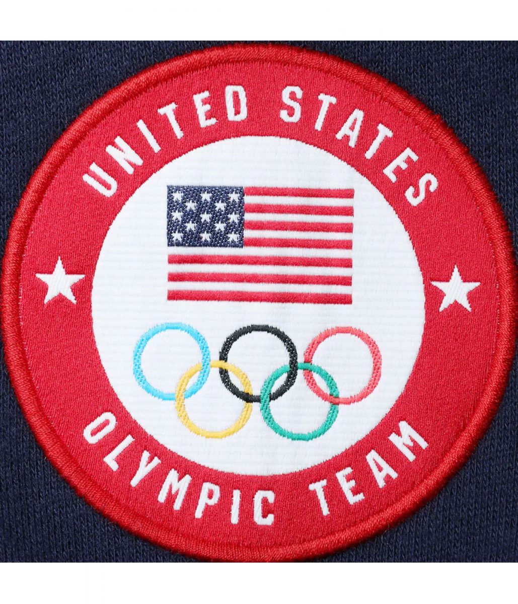 Team USA Villagewear Full-Zip Track Navy Blue Jacket - Image 6