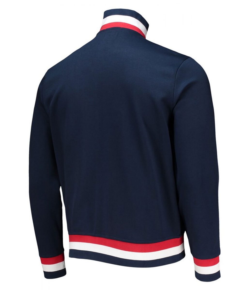 Team USA Villagewear Full-Zip Track Navy Blue Jacket - Image 4