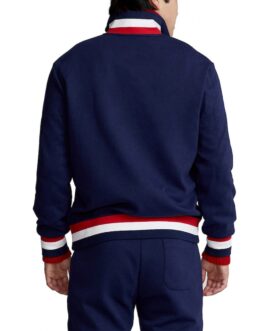 Team USA Villagewear Full-Zip Track Navy Blue Jacket