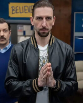 Ted Lasso S03 Maximilian Osinski Leather Jacket