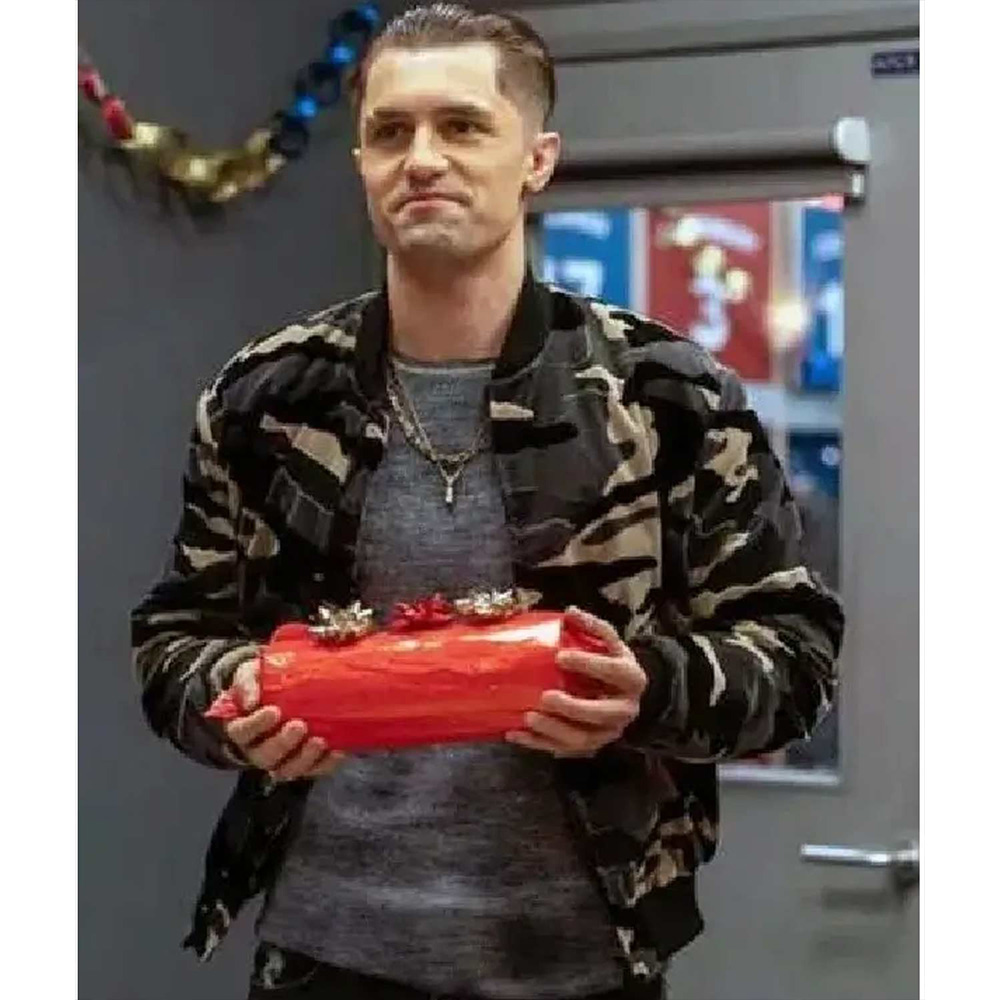 Ted Lasso Season 3 Phil Dunster Camo Jacket - Image 2