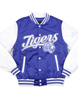 Tennessee State Blue and White Baseball Jacket