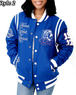 Tennessee State Royal Varsity Wool Jacket