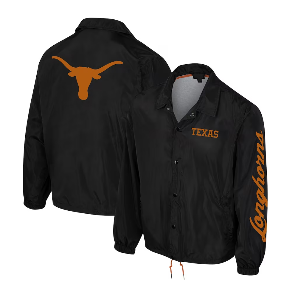 Texas Longhorns Black Coaches Jacket - Image 3