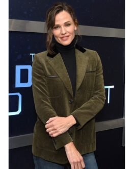 The Adam Project Jennifer Garner Green Corduroy Blazer