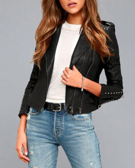 Lauren Bushnell The Bachelor Studded Leather Jacket