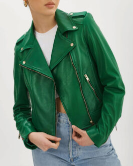 Charity Lawson The Bachelorette Green Leather Jacket