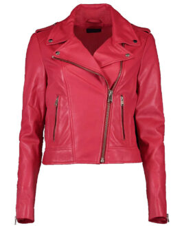 Hannah Brown The Bachelorette Hot Pink Leather Jacket