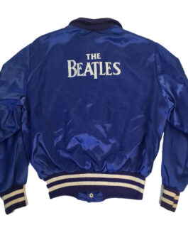 The Beatles 80s Bomber Satin Jacket