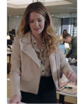 The Bold Type Meghann Fahy Pink Leather Jacket