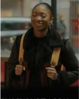 The Chi Kennedy Amaya Shearling Leather Jacket