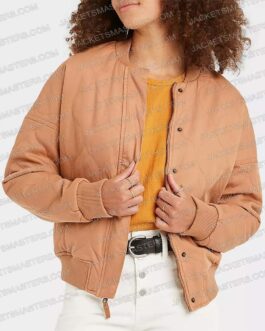 Priah Ferguson The Curse of Bridge Hollow Bomber Pink Jacket