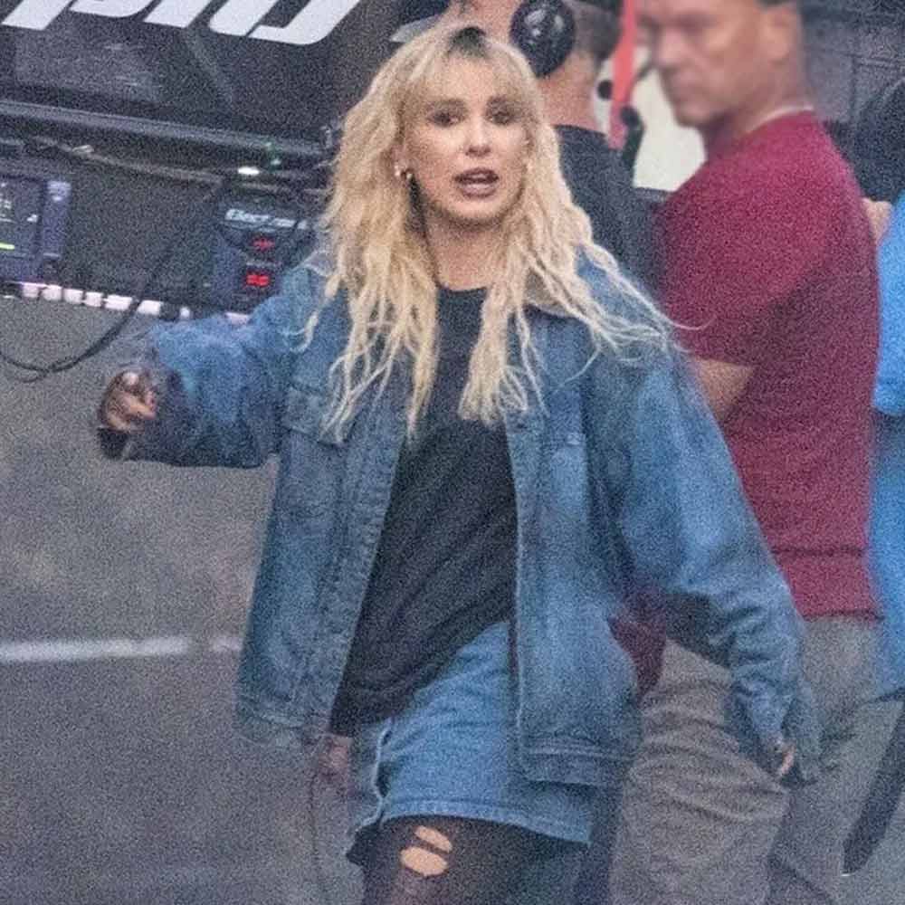 Millie Bobby Brown The Electric State Denim Jacket - Image 13