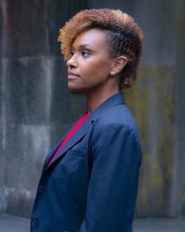 Ryan Michelle Bathe The Endgame Navy Blue Blazer