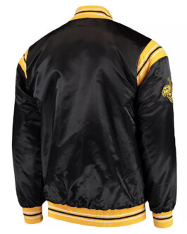 The Enforcer Iowa Hawkeyes Black Satin Jacket
