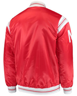 The Enforcer Nebraska Huskers Scarlet Satin Jacket