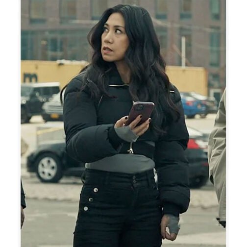 The Equalizer S03 Liza Lapira Cropped Puffer Jacket - Image 7