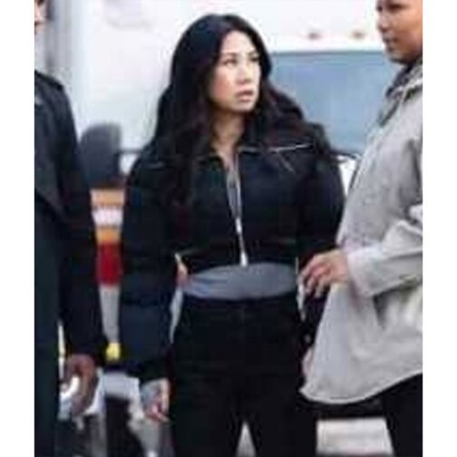 The Equalizer S03 Liza Lapira Cropped Puffer Jacket - Image 8