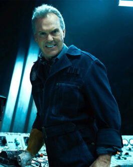 The Flash Michael Keaton Blue Cotton Jacket