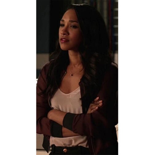 The Flash S03 Candice Patton Bomber Jacket - Image 6