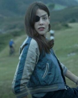 The Girl in the Mirror Claudia Roset Satin Bomber Jacket